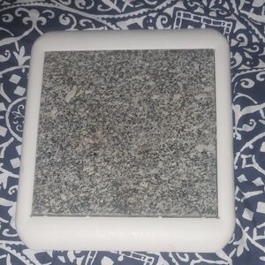 Granite Stone Trivet with White Border